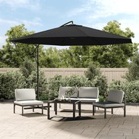 Wilder Cantilever 3.5m Polyester Fabric Parasol In Black