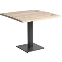Wingate Large Wooden Square Dining Table In Extra White