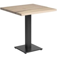Wingate Medium Wooden Square Dining Table In Extra White