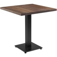 Wingate Medium Wooden Square Dining Table In Smoked