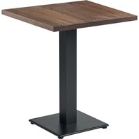 Wingate Small Wooden Square Dining Table In Smoked