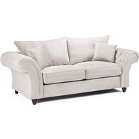 Winnsboro Fabric 3 Seater Sofa In Stone