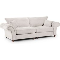 Winnsboro Fabric 4 Seater Sofa In Stone