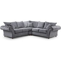 Winnsboro Fabric Corner Sofa In Grey