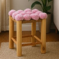 Wintora Wooden Kids Stool in Pink