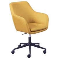 Workrelaxed Fabric Office Swivel Chair In Curry