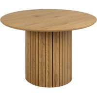 York Wooden Dining Table Round In Oak
