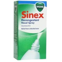 Click to view product details and reviews for Vicks Sinex Decongestant Spray 20ml. Click to view product details and reviews for Vicks Sinex Decongestant Spray 20ml.