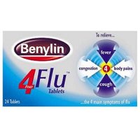 Click to view product details and reviews for Benylin 4 Flu X 24 Tablets. Click to view product details and reviews for Benylin 4 Flu X 24 Tablets.