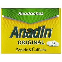 Click to view product details and reviews for Anadin Original X 32 Caplets. Click to view product details and reviews for Anadin Original X 32 Caplets.