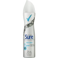 Click to view product details and reviews for Sure Clear Aqua Deodorant Spray 150ml. Click to view product details and reviews for Sure Clear Aqua Deodorant Spray 150ml.