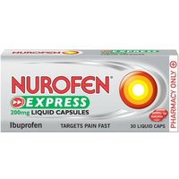 Click to view product details and reviews for Nurofen Express 200mg 30 Liquid Capsules. Click to view product details and reviews for Nurofen Express 200mg 30 Liquid Capsules.