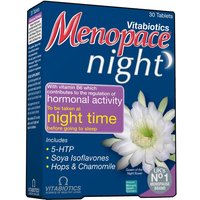 Click to view product details and reviews for Vitabiotics Menopace Night 30 Tablets. Click to view product details and reviews for Vitabiotics Menopace Night 30 Tablets.