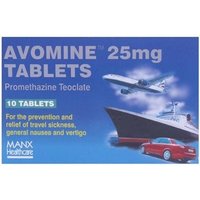 Click to view product details and reviews for Avomine 25mg Tablets X 10. Click to view product details and reviews for Avomine 25mg Tablets X 10.