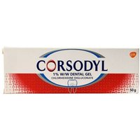 Click to view product details and reviews for Corsodyl Gel 50g. Click to view product details and reviews for Corsodyl Gel 50g.
