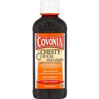 Click to view product details and reviews for Covonia Mentholated Chesty Cough Mixture 150ml. Click to view product details and reviews for Covonia Mentholated Chesty Cough Mixture 150ml.