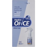 Click to view product details and reviews for Hedrin Once Spray Gel 60ml. Click to view product details and reviews for Hedrin Once Spray Gel 60ml.