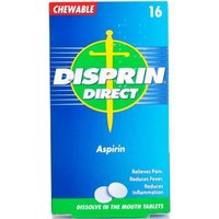 Click to view product details and reviews for Disprin Direct Chewable X 16 Tablets. Click to view product details and reviews for Disprin Direct Chewable X 16 Tablets.