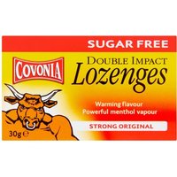 Click to view product details and reviews for Covonia Double Impact Lozenges Strong Original S F 30g. Click to view product details and reviews for Covonia Double Impact Lozenges Strong Original S F 30g.