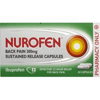 Click to view product details and reviews for Nurofen Back Pain 300g Sustained Release Capsules X 24. Click to view product details and reviews for Nurofen Back Pain 300g Sustained Release Capsules X 24.