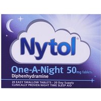 Click to view product details and reviews for Nytol One A Night X 20 Tablets. Click to view product details and reviews for Nytol One A Night X 20 Tablets.