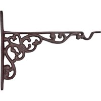 Wandhaken für Blumenampel Wandhalter Blumentopf Hängekorb Gusseisen Braun Vintage 20cm Wandhaken für Blumenampel Wandhalter Blumentopf Hängekorb Gusseisen Braun Vintage 20cm