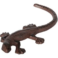 Dekofigur Eidechse Echse Gecko Gusseisen Braun Antik-Stil 24cm Dekofigur Eidechse Echse Gecko Gusseisen Braun Antik-Stil 24cm