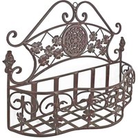 Wandtopfhalter Blumentopfhalter Wandhalter Eisen Braun Vintage-Stil 30x45cm Wandtopfhalter Blumentopfhalter Wandhalter Eisen Braun Vintage-Stil 30x45cm