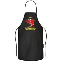 Grillschürze „Grillgemüse“ 100% Baumwolle schwarz Grillschürze „Grillgemüse“ 100% Baumwolle schwarz