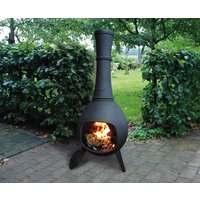 Terrassenofen Gusseisen Aztekenofen Terassenkamin Schwarz Gartenofen 144cm Terrassenofen Gusseisen Aztekenofen Terassenkamin Schwarz Gartenofen 144cm