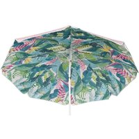 Sonnenschirm Palmenblätter Tropisch Oberseite Rosa Knickbar Erdspieß Ø 160cm Sonnenschirm Palmenblätter Tropisch Oberseite Rosa Knickbar Erdspieß Ø 160cm