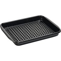 Riess Grilltasse Eckig Emaille Grillschale Schwarz Gelocht 42x32cm Riess Grilltasse Eckig Emaille Grillschale Schwarz Gelocht 42x32cm
