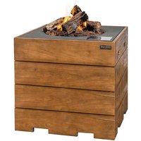 Happy Cocooning Lounge & Dining Feuertisch TEAK-Holz grau 760 x 760 x 675 mm Happy Cocooning Lounge & Dining Feuertisch TEAK-Holz grau 760 x 760 x 675 mm
