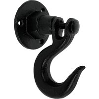 Wandhaken schwingend Rustikal Wandhalterung Gusseisen Schwarz Vintage-Stil Wandhaken schwingend Rustikal Wandhalterung Gusseisen Schwarz Vintage-Stil