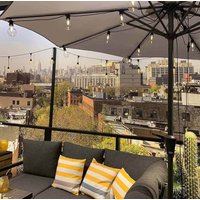 Lichterkette für Sonnenschirm Beleuchtung LED Glühbirnen Vintage-Stil Warmweiß Lichterkette für Sonnenschirm Beleuchtung LED Glühbirnen Vintage-Stil Warmweiß