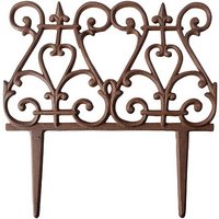 Beeteinfassung Ziergitter Beetumrandung Kanteneinfassung Gusseisen Braun 27x28cm Beeteinfassung Ziergitter Beetumrandung Kanteneinfassung Gusseisen Braun 27x28cm