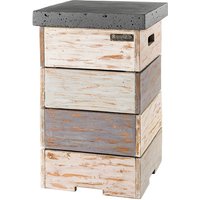 Happy Cocooning Beistelltisch NICE & NASTY für Gasflasche grau 410 x 410 x 620 mm Happy Cocooning Beistelltisch NICE & NASTY für Gasflasche grau 410 x 410 x 620 mm