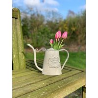 Gießkanne ROSE GARDEN Zink Patiniert Antik-Stil Giesskanne Vintage-Stil Gießkanne ROSE GARDEN Zink Patiniert Antik-Stil Giesskanne Vintage-Stil