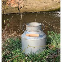 Zinkeimer Pflanzgefäß Milchkanne Pflanztopf Zink mit Henkel Vintage Pflanzgefäß 22cm Zinkeimer Pflanzgefäß Milchkanne Pflanztopf Zink mit Henkel Vintage Pflanzgefäß 22cm