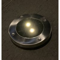 Solar Bodenleuchte Garten 2 Stück LED Solarlampe Bodenstrahler Edelstahl 12cm Solar Bodenleuchte Garten 2 Stück LED Solarlampe Bodenstrahler Edelstahl 12cm