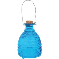 Wespenfalle Glas zum Aufhängen Insektenfalle Blau 13cm Wespenfalle Glas zum Aufhängen Insektenfalle Blau 13cm