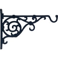 Wandhalterung für Blumenampel Blumentopf Haken Gusseisen Landhaus Schwarz 25,5cm Wandhalterung für Blumenampel Blumentopf Haken Gusseisen Landhaus Schwarz 25,5cm