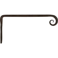 Wandhaken für Blumentopf Halter Blumenampel Gusseisen Antik-Stil Braun 39cm Wandhaken für Blumentopf Halter Blumenampel Gusseisen Antik-Stil Braun 39cm