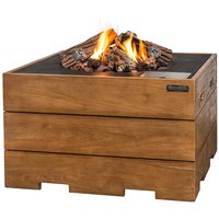 Happy Cocooning Feuertisch TEAK-Holz quadratisch schwarz 760 x 760 mm Happy Cocooning Feuertisch TEAK-Holz quadratisch schwarz 760 x 760 mm