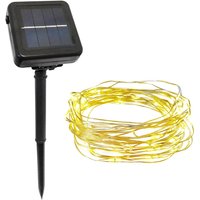 Solar Lichterkette Außen LED Wetterfest Warmweiß 2 Modi Garten Balkon 100 LEDs Solar Lichterkette Außen LED Wetterfest Warmweiß 2 Modi Garten Balkon 100 LEDs