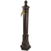 Wasserzapfsäule Wasserzapfstelle für Garten Standbrunnen Antik-Stil Braun 80cm Wasserzapfsäule Wasserzapfstelle für Garten Standbrunnen Antik-Stil Braun 80cm