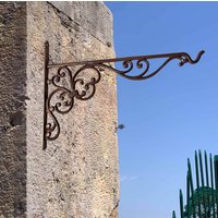 Wandhaken für Blumenampel Wandhalterung Gusseisen Antik-Braun Wandhaken für Blumenampel Wandhalterung Gusseisen Antik-Braun