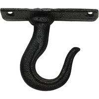 Deckenhaken Wandhaken Rustikal Wandhalterung Gusseisen Antik-Stil Schwarz 8cm Deckenhaken Wandhaken Rustikal Wandhalterung Gusseisen Antik-Stil Schwarz 8cm