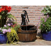 Ubbink AcquaArte Newcastle Gartenbrunnen Set Springbrunnen Holzfass Ubbink AcquaArte Newcastle Gartenbrunnen Set Springbrunnen Holzfass