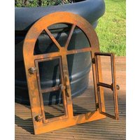 Stallfenster zum Öffnen Eisenfenster Rostig Nostalgie Fenster Rahmen Antik-Stil Stallfenster zum Öffnen Eisenfenster Rostig Nostalgie Fenster Rahmen Antik-Stil